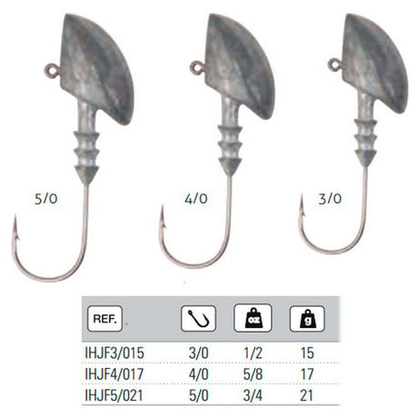 Anzuelos Jig Hart Head 1