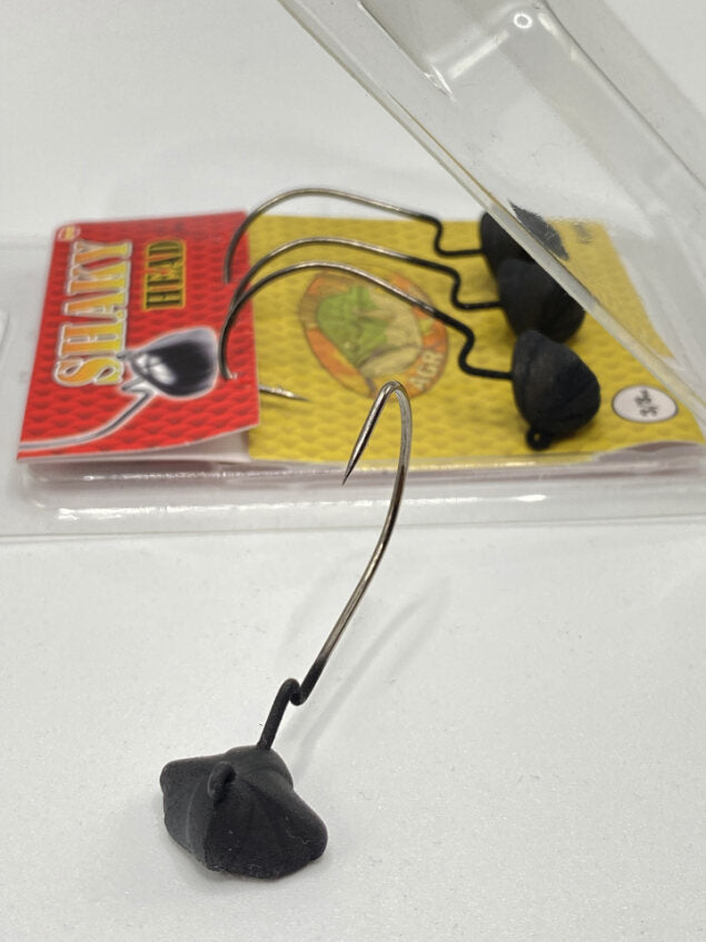 Anzuelos AGR Shaky Head Negro Mate 3/0