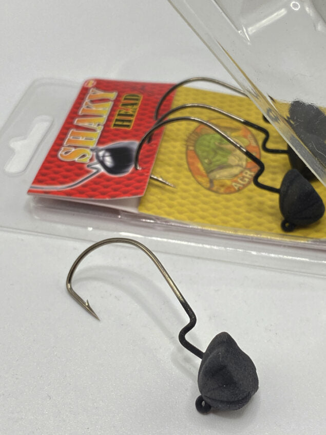 Anzuelos AGR Shaky Head Negro Mate 3/0