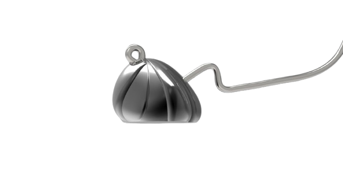 Anzuelos AGR Shaky Head Negro Mate 3/0