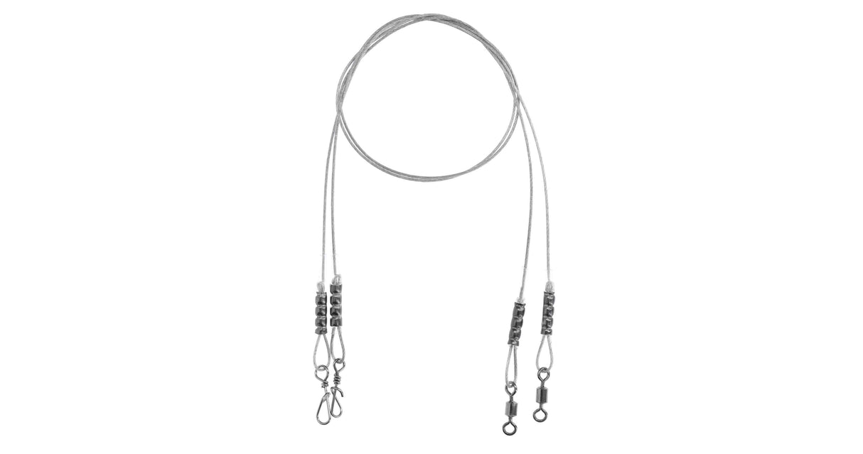 Bajo de línea de acero Mikado Jaws 25 cm/15 kg