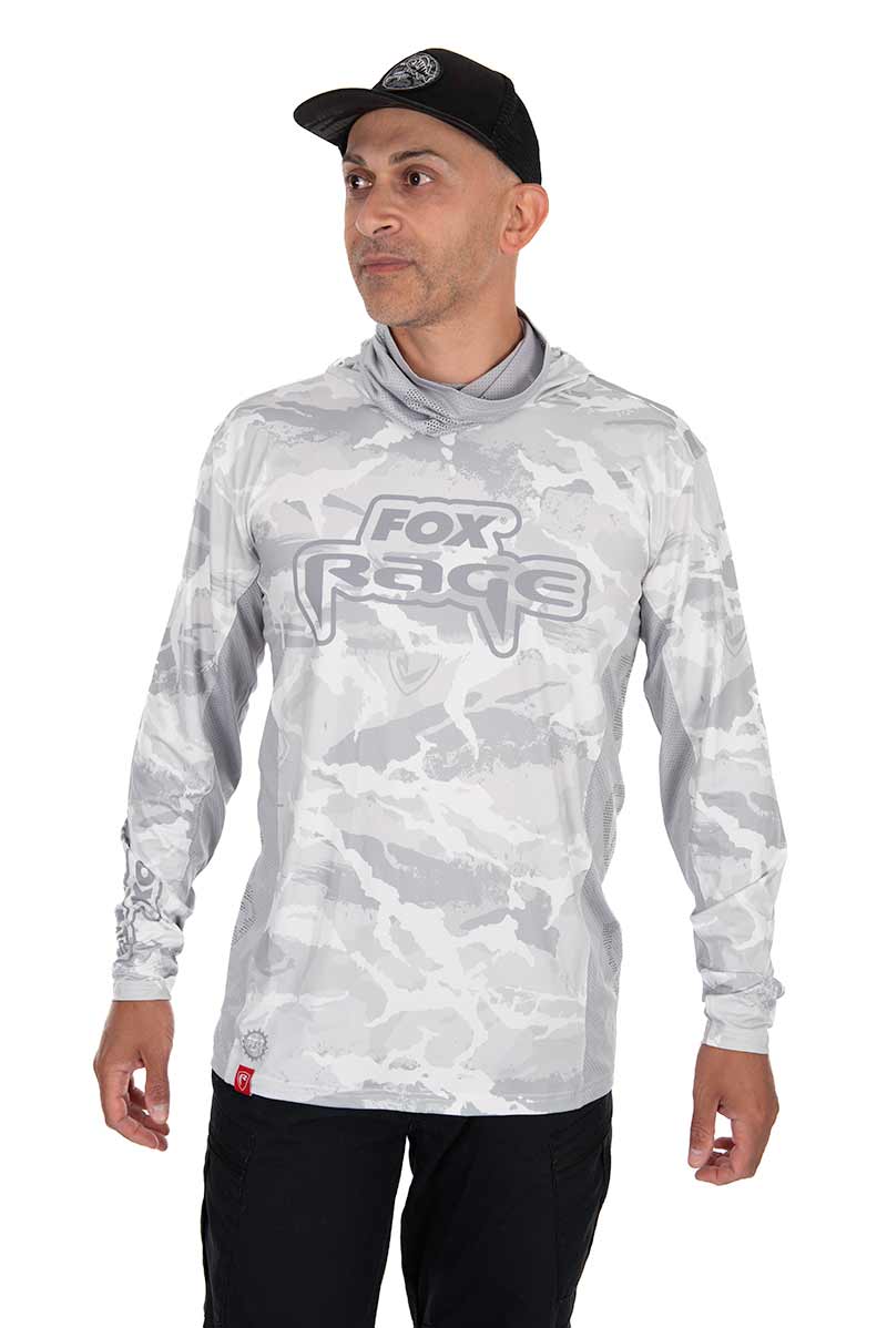 Camiseta técnica con capucha UV Fox Rage Light Camo