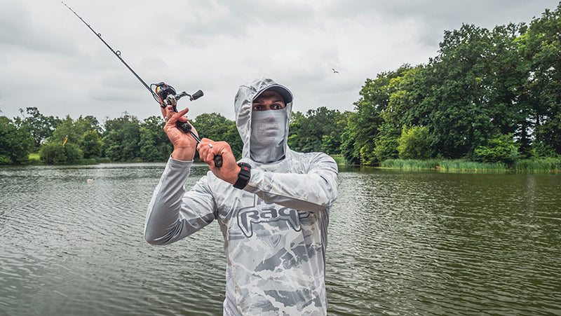 Camiseta técnica con capucha UV Fox Rage Light Camo