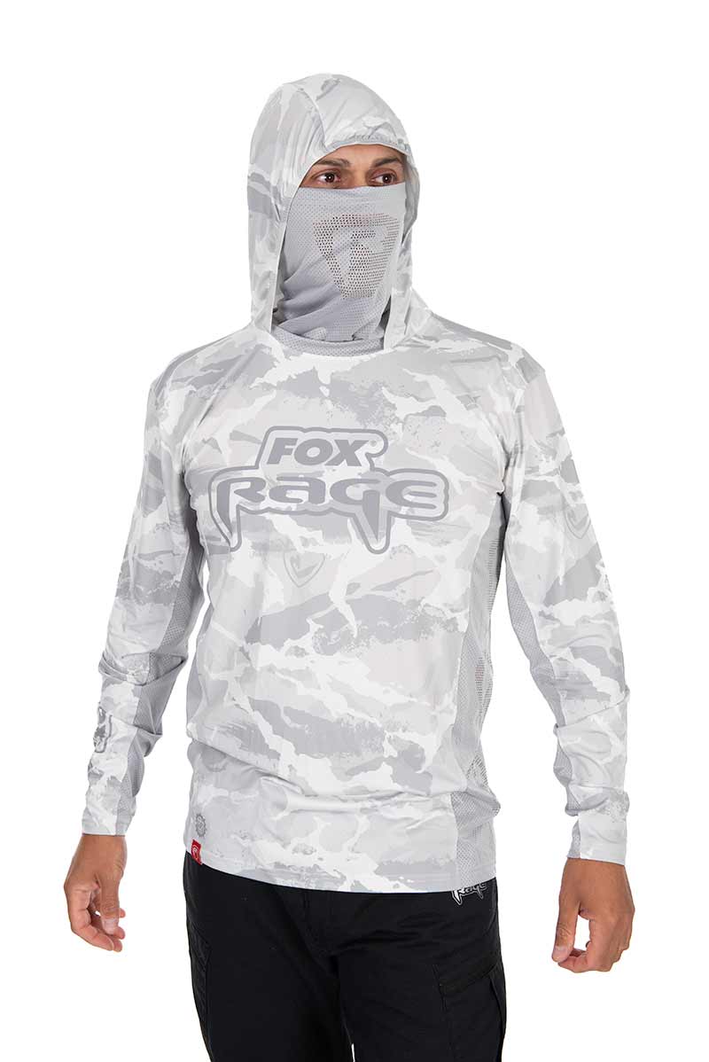 Camiseta técnica con capucha UV Fox Rage Light Camo