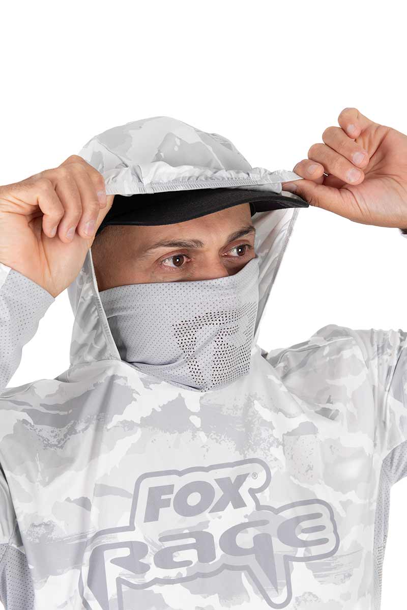 Camiseta técnica con capucha UV Fox Rage Light Camo