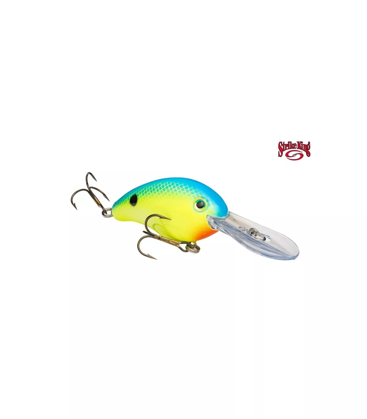 Crankbait Strike King Pro Model 4S – 110 mm Blue Back Chartreuse