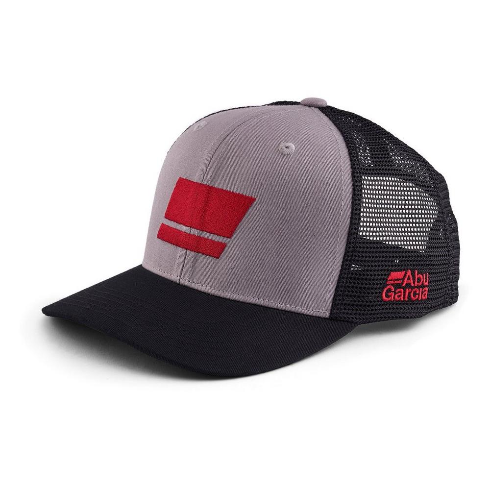 Gorra Abu Garcia Flag Trucker Gris Negro