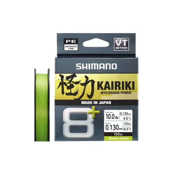 Hilo Trenzado Shimano Kairiki 8+ Verde 150 m