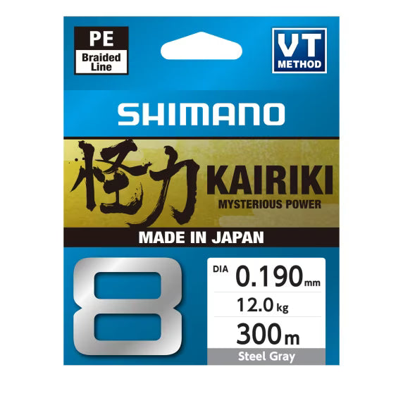 Hilo Trenzado Shimano Kairiki 8 Gris 300 m
