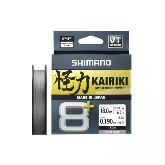 Hilo Trenzado Shimano Kairiki 8+ Gris 150 m