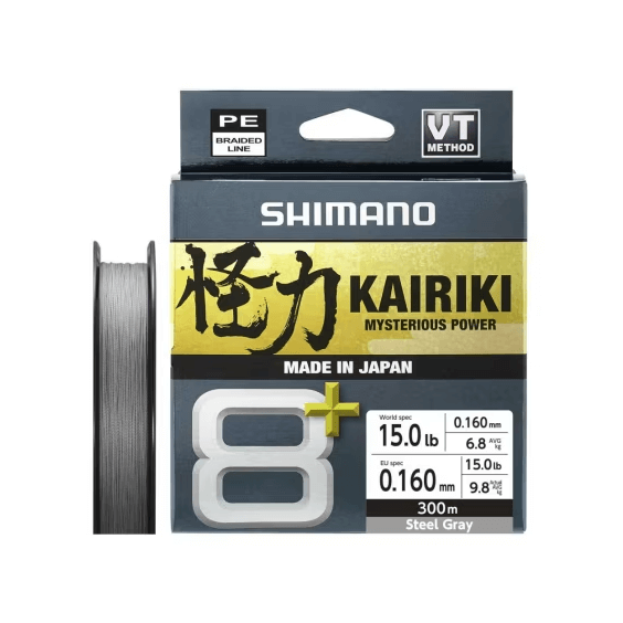 Hilo Trenzado Shimano Kairiki 8+ Gris 300 m