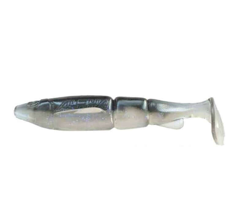 Swimbait Vinilo Alpha Hacker 7 Ghost Smoking Shad