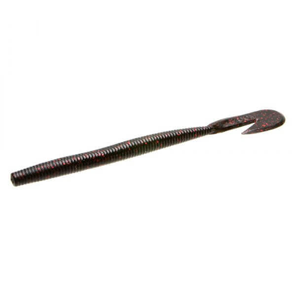 Vinilo Zoom Ultra Vibe Speed Worm 146 mm Black-Red Glitter