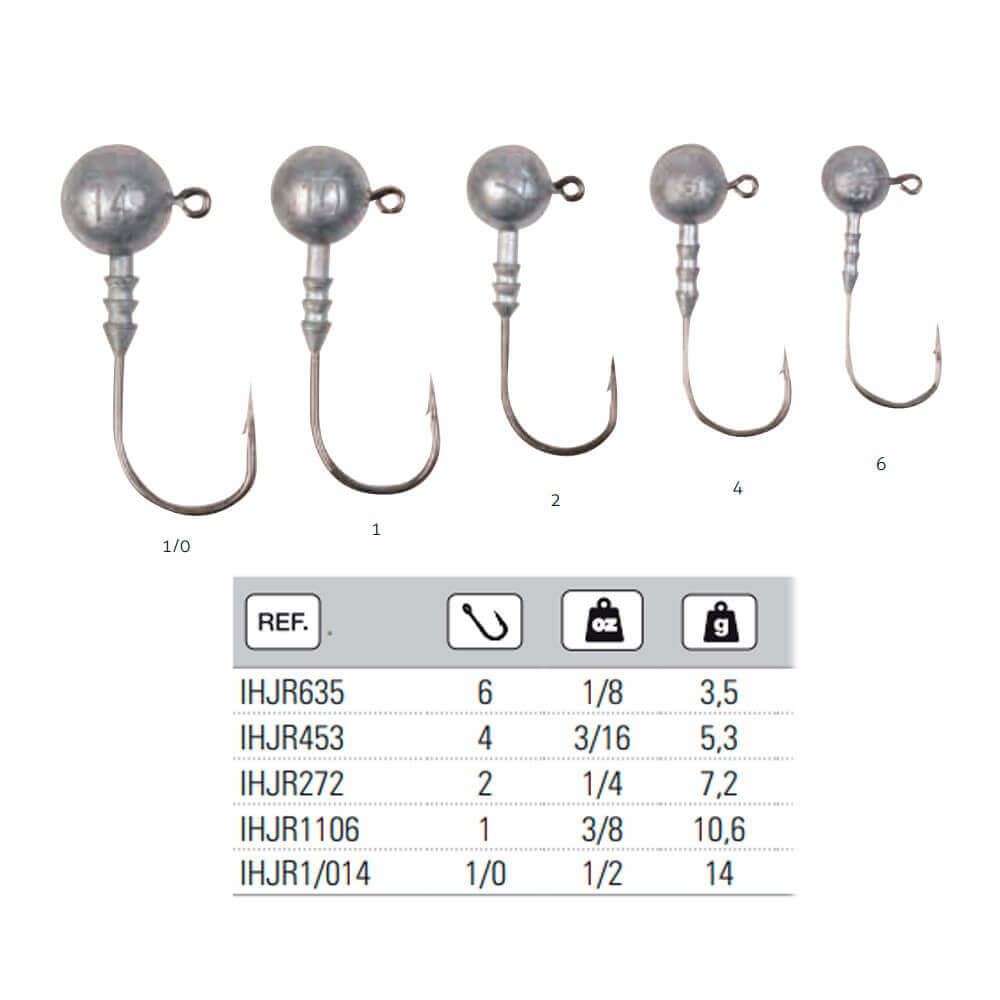 Anzuelos Jig Hart Head 6 - 3,5 g - Tienda Bass