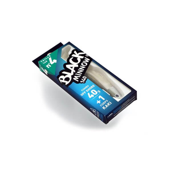 Combo Black Minnow Nº4 140 Off Shore 40 g Khaki - Tienda Bass