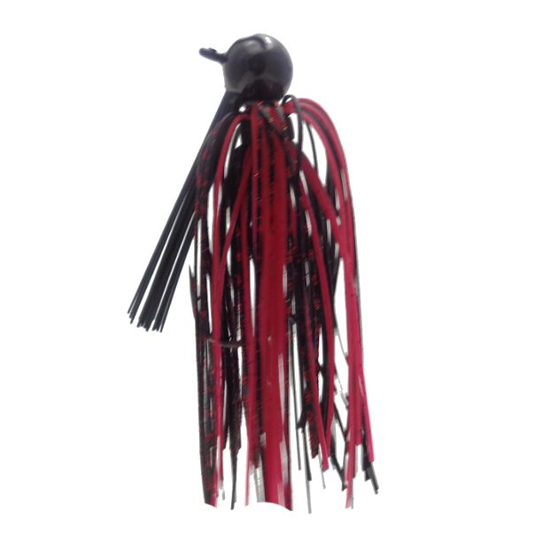 football jig baitsfishing black n red