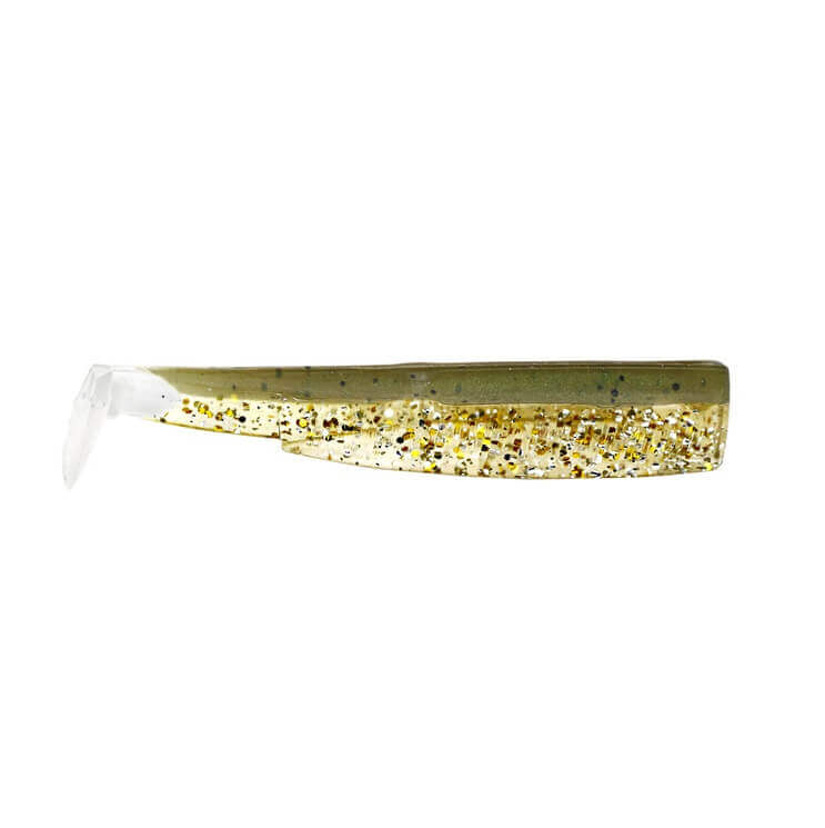Pack Vinilos Black Minnow Nº4 140 Glitter Khaki - Tienda Bass