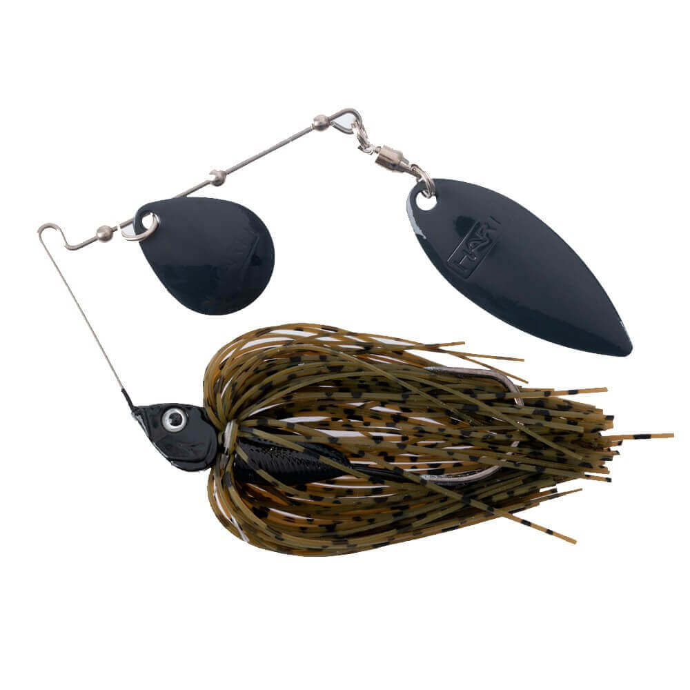 Spinnerbaits Hart Duster 10g Marron y Negro - Tienda Bass