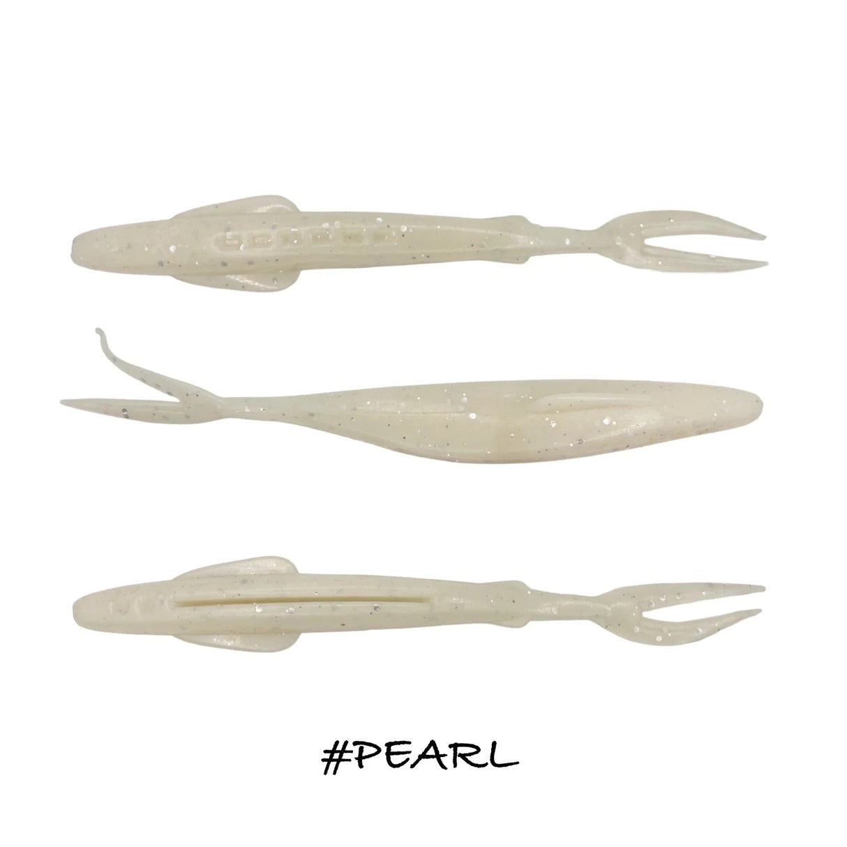 Vinilo Iberican Lures Arrow Fish 100 mm Pearl - Tienda Bass