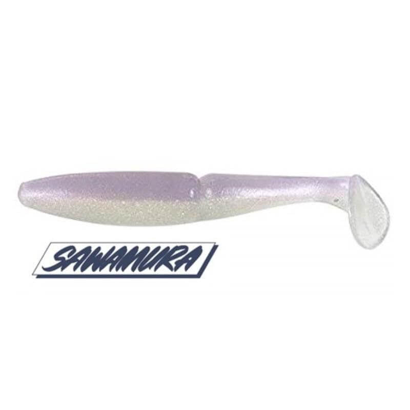 Vinilo Sawamura One Up Shad 5 - 106 mm Purple Glow 137 - Tienda Bass