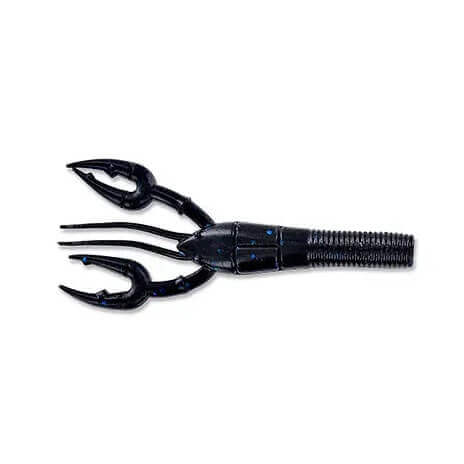 Vinilo Yamamoto Fat Baby Craw 3,75” – 95 mm Black W/Large Blue Flake - Tienda Bass