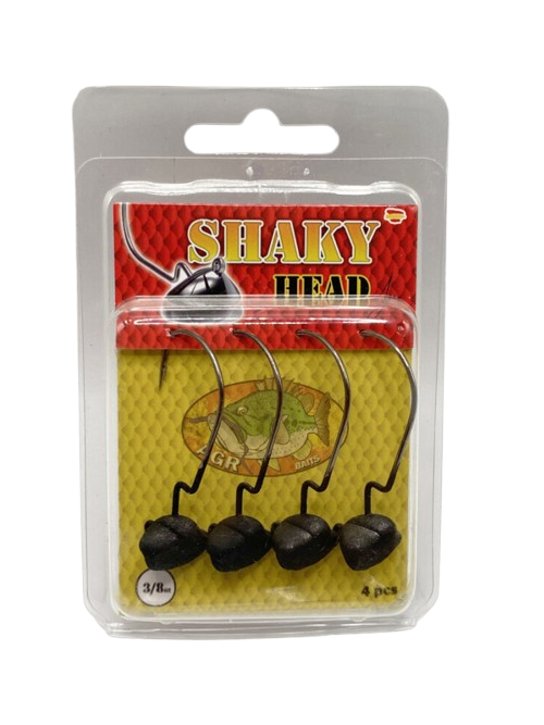 Anzuelos AGR Shaky Head Negro Mate 3/0