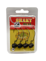 Anzuelos AGR Shaky Head Negro Mate 3/0