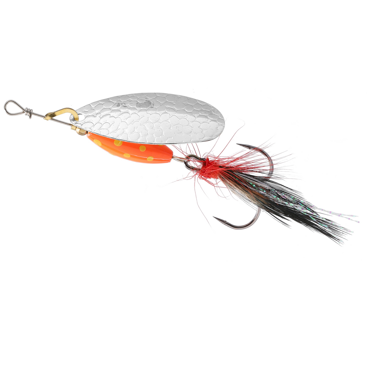 Cucharilla Mikado M-Grub Silver/Red Tiger