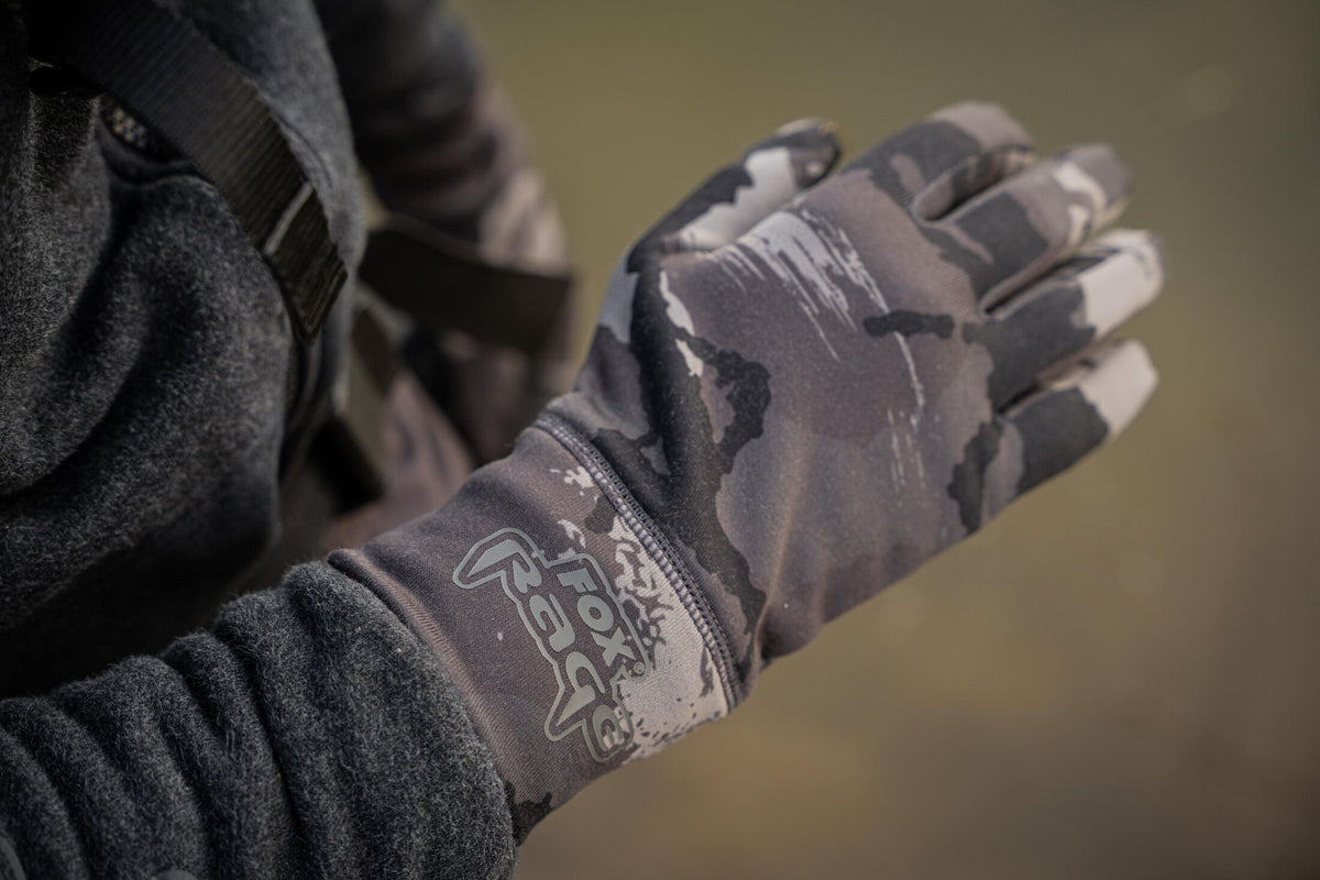 Guantes de camuflaje - talla mediana.