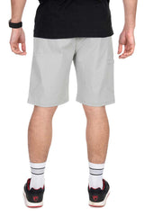 Pantalón Corto Fox Rage Lightweight gris, vista trasera, ideal para pesca, ligeros y duraderos.