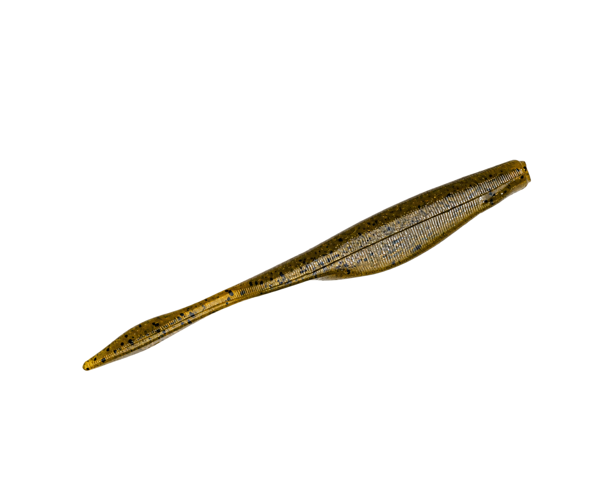 Vinilo Strike King Caffeine Shad 127 mm Green Pumpkin