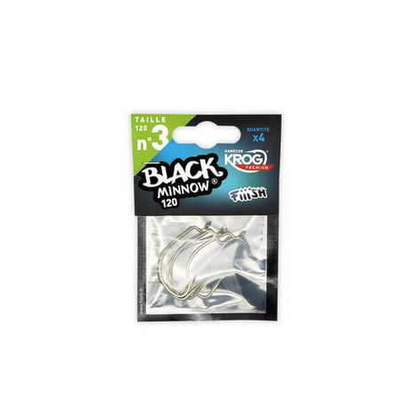 Anzuelos Black Minnow Nº3 120 Krog Premium 3 - Tienda Bass