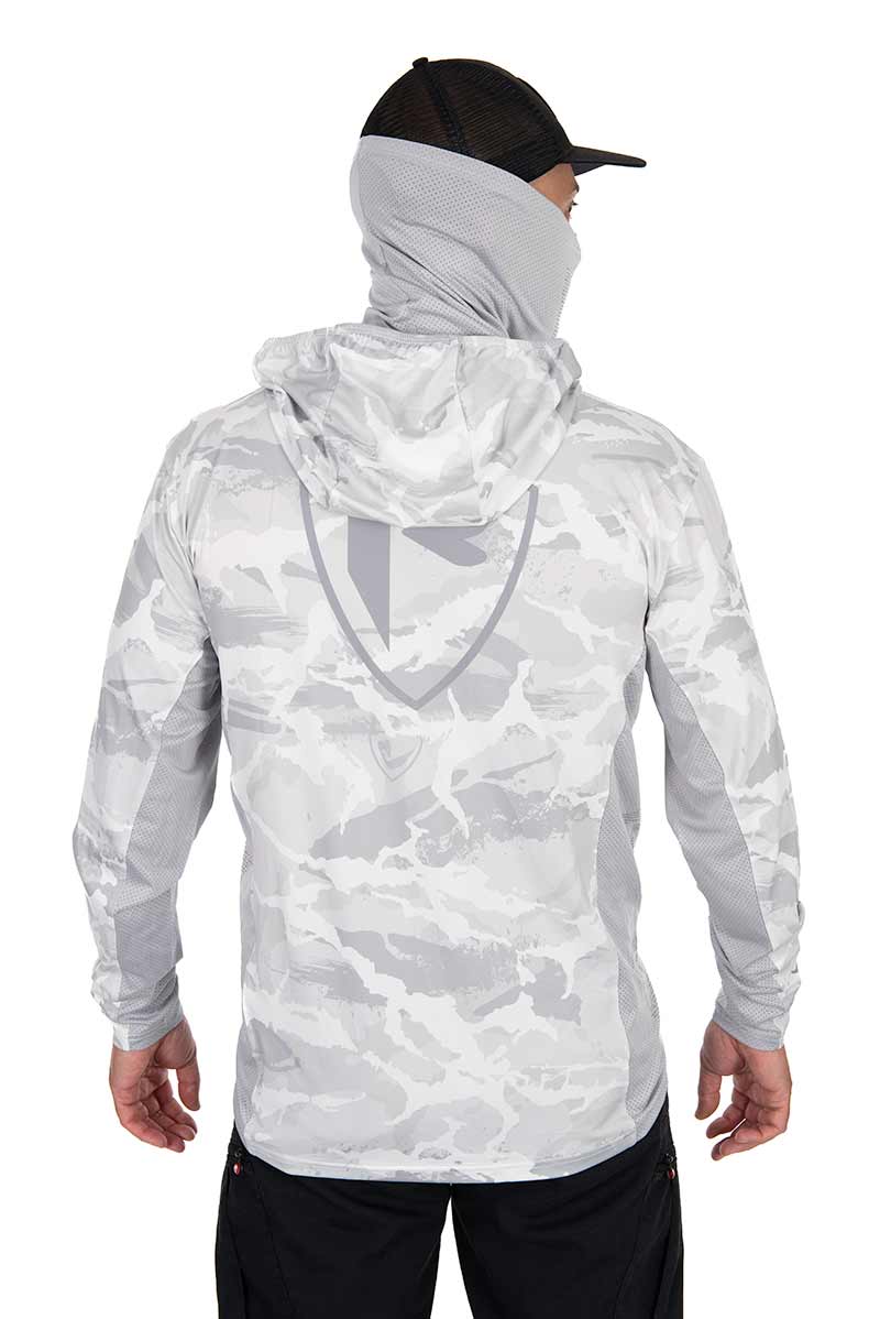 Camiseta técnica con capucha UV Fox Rage Light Camo - Tienda Bass