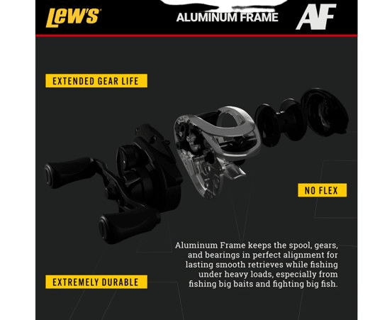 Carrete Lews SuperDuty LFS LH - Tienda Bass