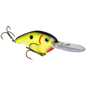 crankbait strike king pro model 6 black back chartreuse