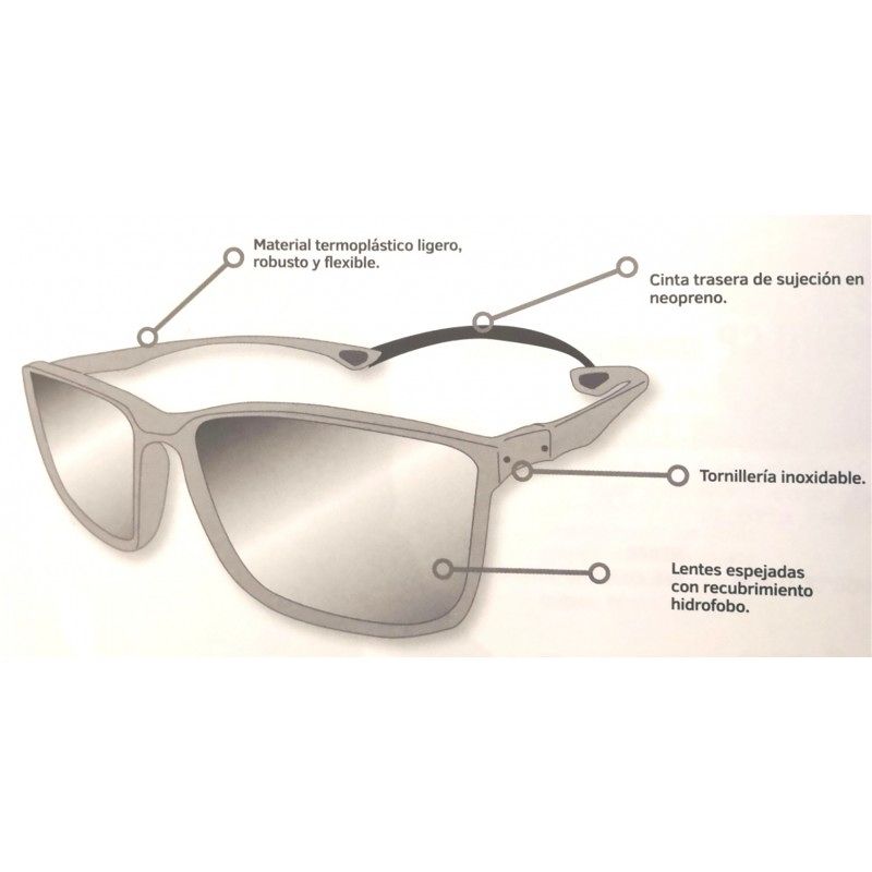 Gafas de sol polarizadas Hart espejo naranja - Tienda Bass