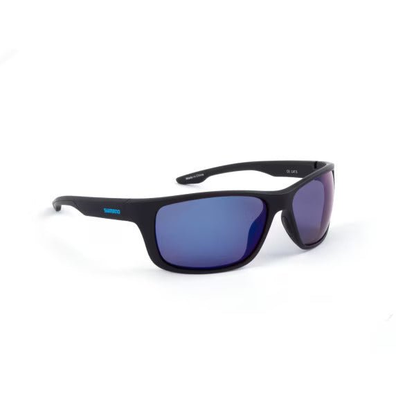 Gafas de sol polarizadas Shimano Antares Negro mate y Azul - Tienda Bass
