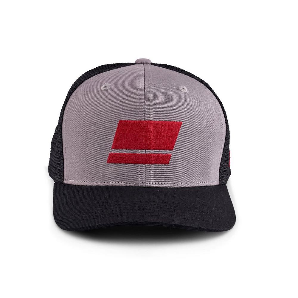 Gorra Abu Garcia Flag Trucker Gris Negro - Tienda Bass