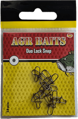 Grapas AGR Duo Lock Snap Black Nickel - Tienda Bass