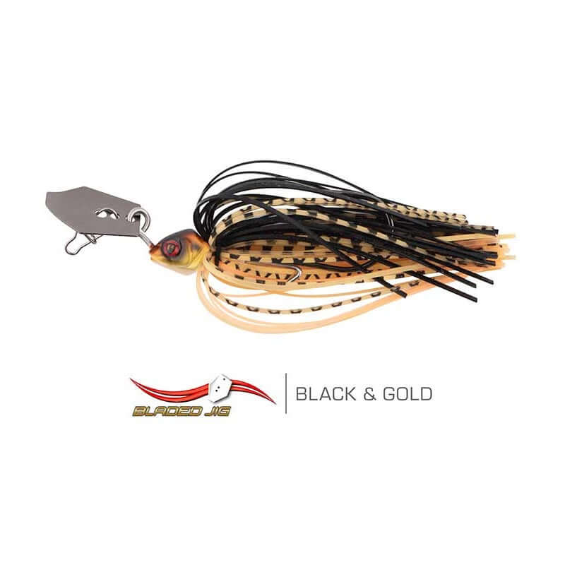 Spinnerbaits Fox Rage Bladed Jig 7g Black & Gold - Tienda Bass