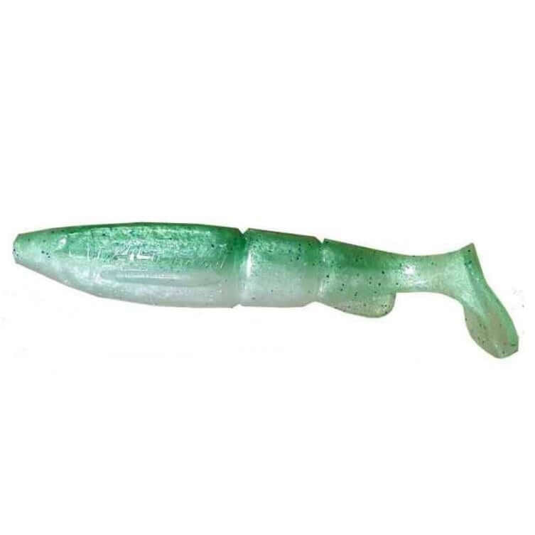 Swimbait Vinilo Alpha Hacker 5 Green Glitter - Tienda Bass