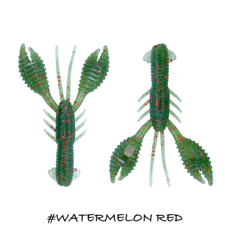 Vinilo Cangrejo Iberican Lures Baby Fighter Krab 76 mm Watermelon Red - Tienda Bass
