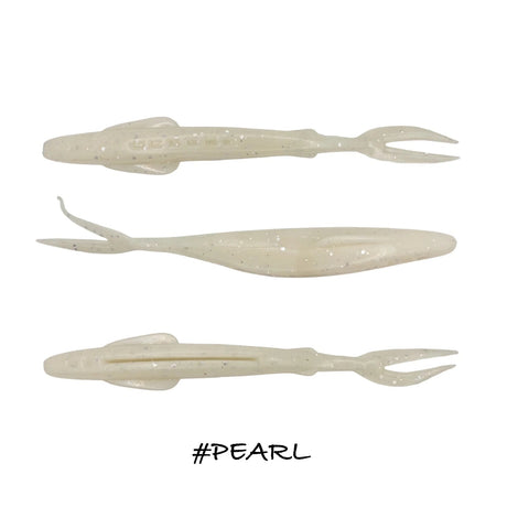 Vinilo Iberican Lures Arrow Fish 100 mm Pearl - Tienda Bass