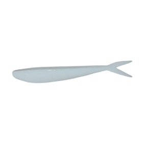 Vinilo Zoom Flukes 100 mm White - Tienda Bass