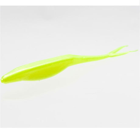 Vinilo Zoom Super Flukes Jr 100 mm Chartreuse Pearl - Tienda Bass