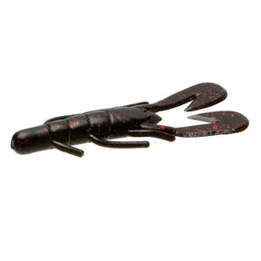 Vinilo Zoom Super Speed Craw 100 mm BLack Red Glitter - Tienda Bass