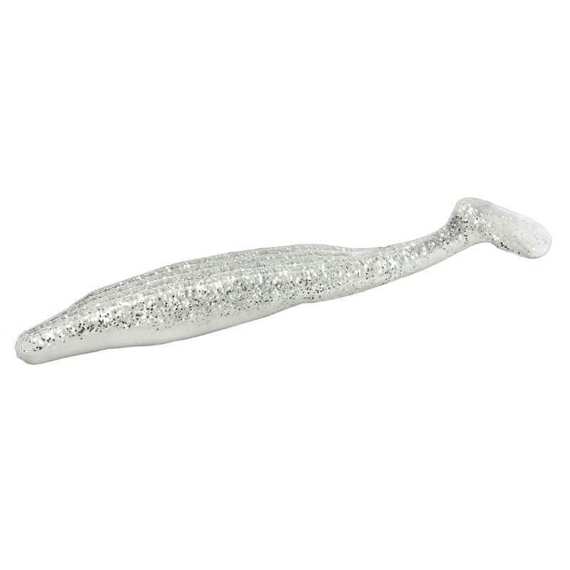 Vinilo Zoom Swimmin Super Flukes 115 mm White Ice - Tienda Bass