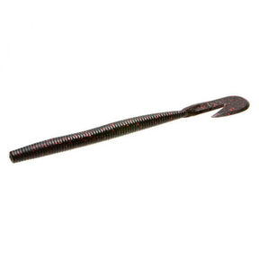 Vinilo Zoom Ultra Vibe Speed Worm 146 mm Black - Red Glitter - Tienda Bass